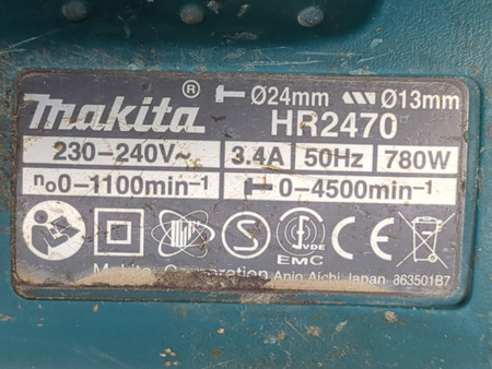 Młotowiertarka Makita HR2470 SDS Plus 780 W 26 mm
