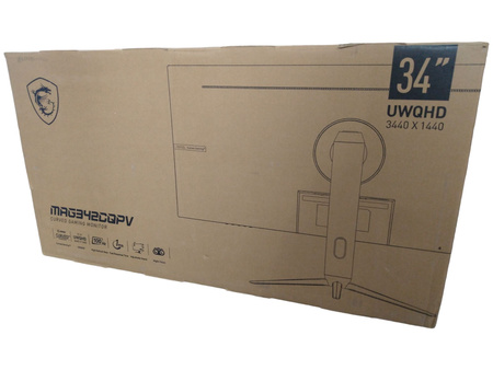 Monitor MSI Optix MAG342CQPV 34" 3440x1440px 100Hz 1 ms Curved