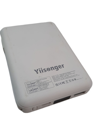 Powerbank Yiisonger KT-D011 10000mAh z wbudowanymi kablami BIAŁY