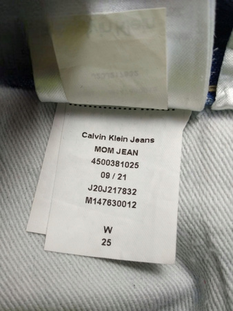 Spodnie damskie jeans CALVIN KLEIN JEANS ROZ.25