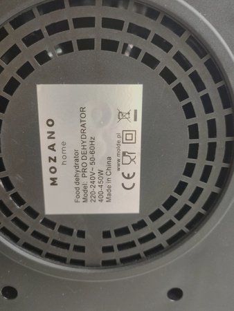 Suszarka do Grzybów, warzyw i owoców Mozano PRO Dehydrator 450 W