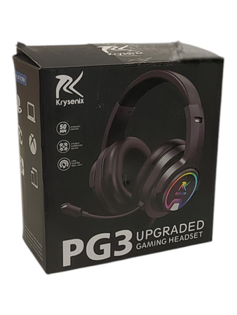 Słuchawki przewodowe nauszne Krysenix PG3 czarne