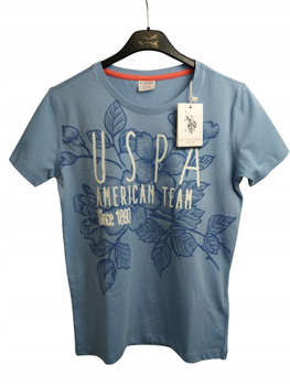 T-SHIRT U.S. POLO ASSN. ROZMIAR 146-152 NIEBIESKI