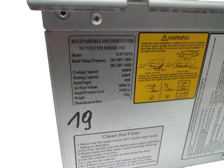 Jednostka kanałowa Innova IGDV56F5A 5.6kW niski spręż