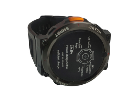 Smartwatch męski Blackview W50 Pro BT 1,45" czarny + dodatkowy pasek