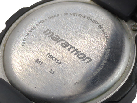 Zegarek męski na pasku Marathon T5K359 czarny