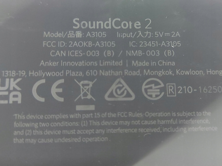 Głośnik Bluetooth Anker SoundCore 2 A3105