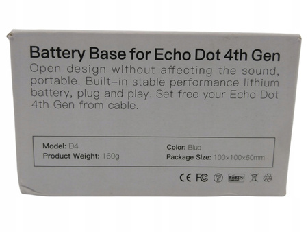 GGMM D4 Podstawa baterii dla Echo Dot (4 generacji)