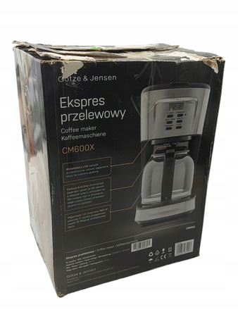 Ekspres przelewowy GOTZE & JENSEN CM600X Srebrny 900 W 1,5 L