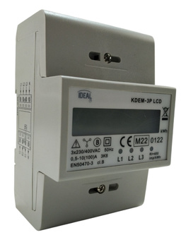 Licznik energii 100A 3x230/400V KDEM-3P LCD