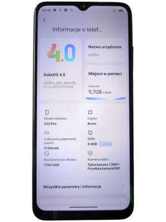 Smartfon Blackview A52 Pro 4/128GB IPS 6,5" 5180mAh Android 12