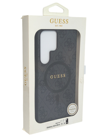 Oryginalne etui Plecki do Samsung Galaxy s24 Ultra Guess MagSafe czarny