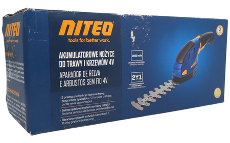AKUMULATOROWE NOŻYCE DO TRAWY I KRZEWÓW 4V NITEO 250270-GSC