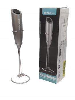 Elektryczny spieniacz do mleka SimpleTaste - Srebrny