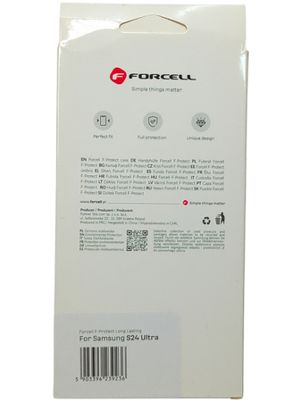 Etui Plecki do Samsung Galaxy s24 Ultra bezbarwny Forcell F-Protect