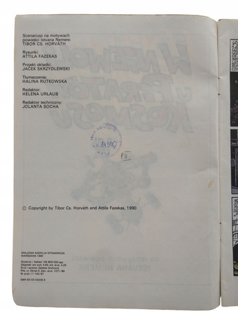 Komiks W NIEWOLI U PIRATÓW KOSMOSU ISTVAN NEMERE