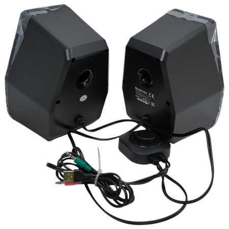 Głośniki Defender SOLAR 10 2.0 10W Bluetooth USB podświetlenie RGB