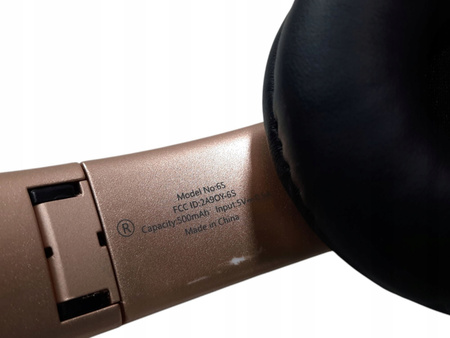 SŁUCHAWKI BEZPRZEWODOWE WIRELESS 6S CZARNO-ZŁOTY