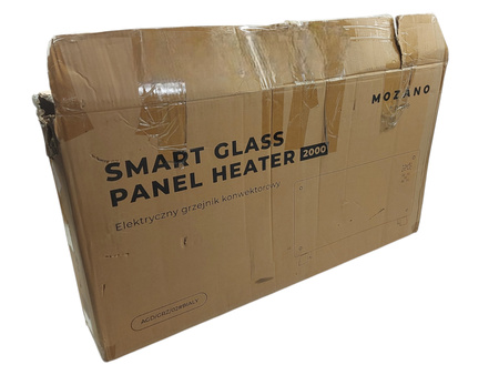 Grzejnik konwektorowy MOZANO Smart Glass Panel 2000W AGD/GRZ/02#BIAŁY
