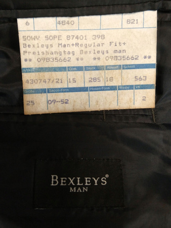 MARYNARKA MĘSKA BEXLEYS ROZMIAR 50 CZARNA