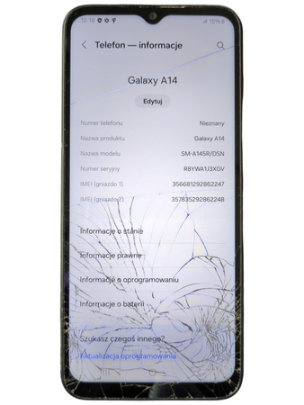 Smartfon Samsung Galaxy A14 SM-A145R/DSN 4/64GB 6.6"