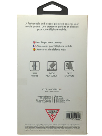 Etui Guess Plecki do iPhone 12 Pro Max niebieskie