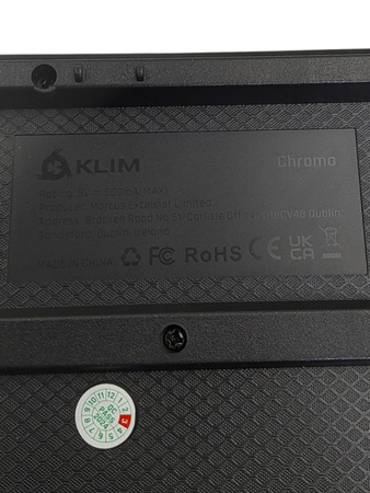 Klawiatura przewodowa membranowa Klim Chroma AZERTY