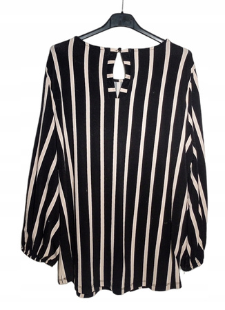 Bluzka damska ADRIANNA PAPELLI L Czarna w paski