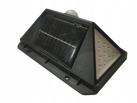 LAMPA ŚCIENNA SOLARNA LED CZUJNIK RUCHU ZEWNĘTRZNA GARDENIC 240102-SWL