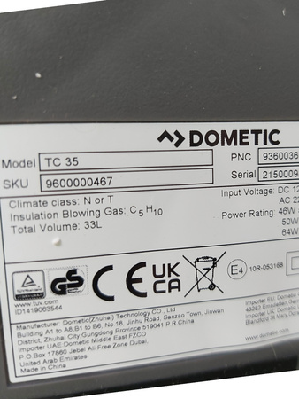 Lodówka turystyczna Dometic TC 35 33l AC DC