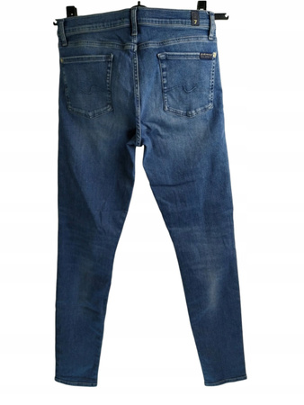 Spodnie damskie jeans SLIM 7 FOR ALL MANKIND ROZ.29 Niebieskie