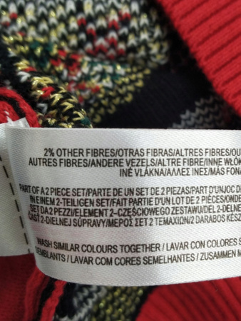 SWETEREK BOŻONARODZENIOWY DLA DZIEWCZYNKI 0-3M MYSZKA MINNIE PRIMARK 62CM