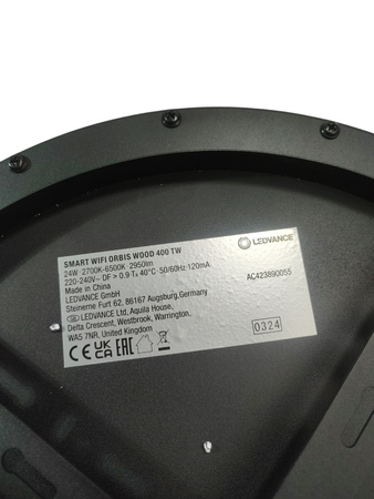 Lampa sufitowa drewno Plafon LED Orbis Moon 400 TB 2950lm 24W WiFi Ledvance