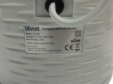 Oczyszczacz powietrza Levoit LV-H132 HEPA 68m³/h 25dB 12m² biały