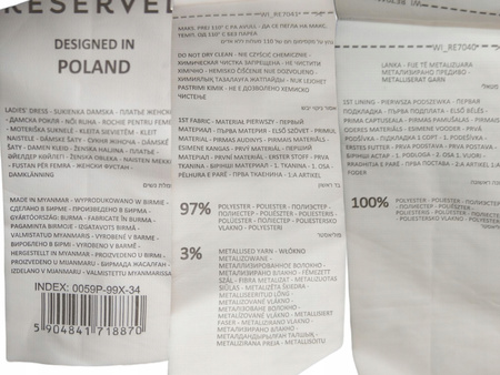 Sukienka w kwiaty RESERVED Rozmiar 34 Czarna