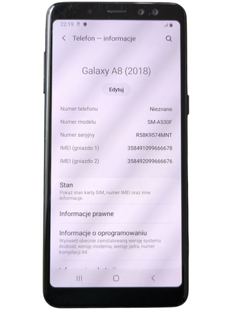 Smartfon Samsung Galaxy A8 2018 SM-A530F 4/32GB Super AMOLED 5,6"