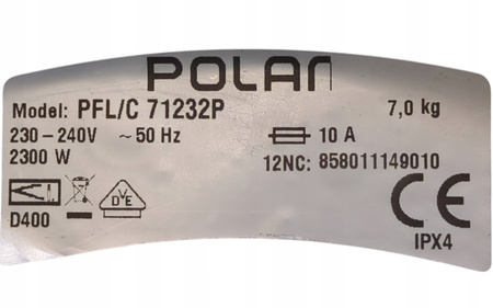 Pralka Polar PFL/C 71232P 7kg 1200 obr./min