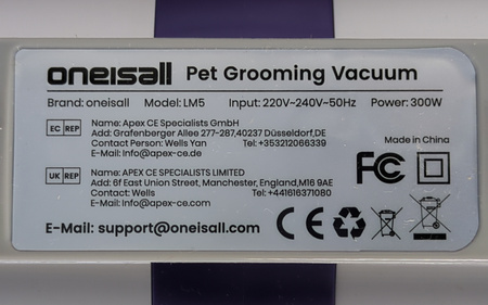 Odkurzacz do sierści zwierząt ONEISALL LM5 300 W