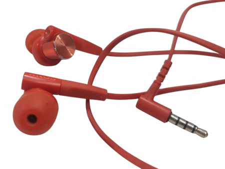 Słuchawki przewodowe douszne Sony MDR-XB55AP czerwone