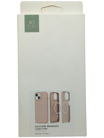 Etui plecki Tech-Protect Silicone MagSafe iPhone 15 Plus 6,7" różowy