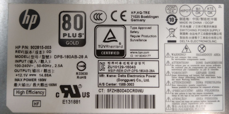 Zasilacz DPS-180AB-28 A do All-in-one HP EliteOne 800 G5
