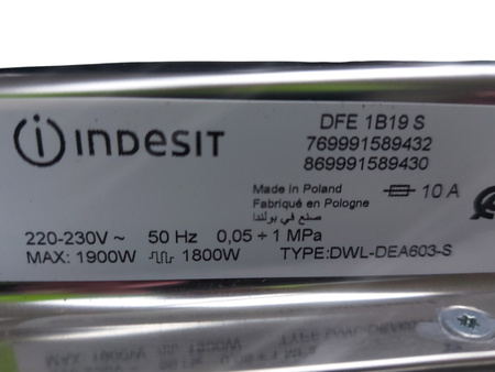 Zmywarka wolnostojąca Indesit DFE 1B19 S - 60 cm 14 kompletów 6 programów