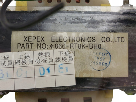 Transformator 866-RT8K-BH0 230V na 15V