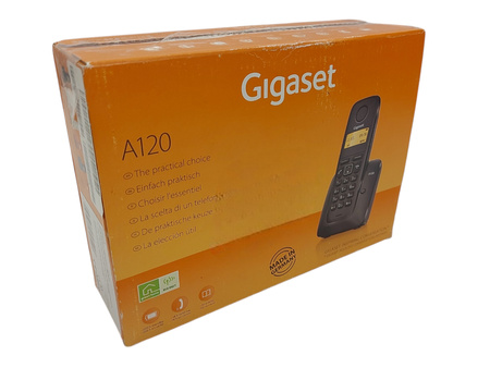 Telefon stacjonarny bezprzewodowy Gigaset A120 Czarny