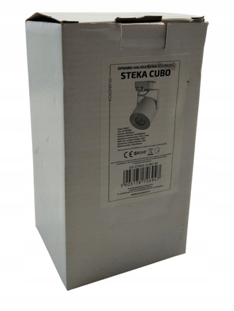 Reflektor szynowy LED GU10 80x84mm Cubo - Biały