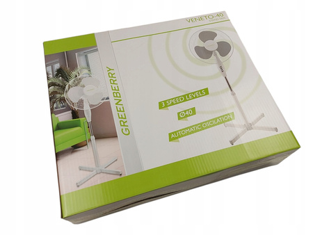 Wentylator stojący VENETO 40cm biały