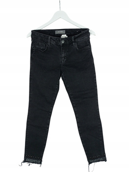 SPODNIE DAMSKIE JEANSOWE CZARNE MOS MOSH ROZMIAR 27