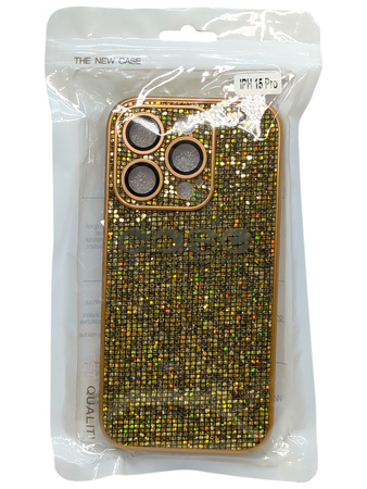 Etui plecki Flash Case do Iphone 15 Pro złoty