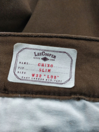SPODNIE JEANS MĘSKIE LEE COOPER ROZMIAR 32/32 BRĄZOWE