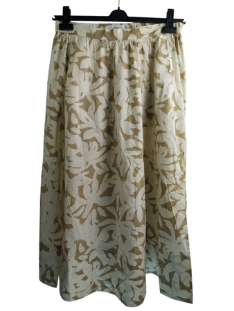 LETNIA SPÓDNICA BIAŁO-BRĄZOWA CLOSED ROZ.M